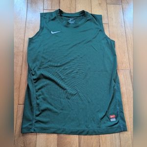 Youth Dri-Fit Forest Green Tank - Nike L